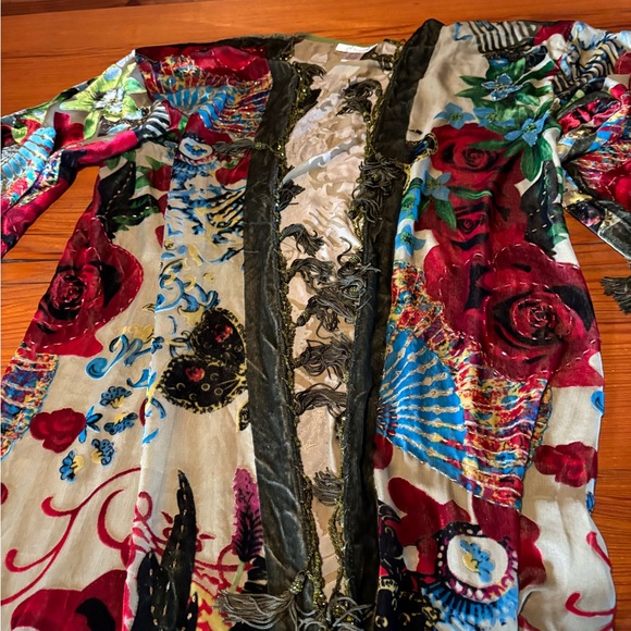 Anis A. Multicolor Floral Kimono - Picture 4 of 6